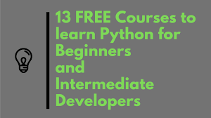 You will learn how to conceptualize an idea into a real mobile app. 13 Free Python Programming Courses For Beginners And Intermediate Developers Dev Community