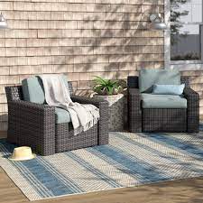 Check spelling or type a new query. Beachcrest Home Linwood Deep Seating Patio Chair With Cushions Reviews Wayfair