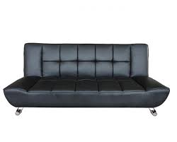 lpd vogue sofa bed in black faux