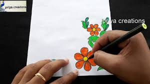 simple flower drawing designs