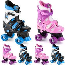 Details About Xootz Boys Girls Roller Skates Kids Adjustable 4 Wheels Quad Skate Boots Size
