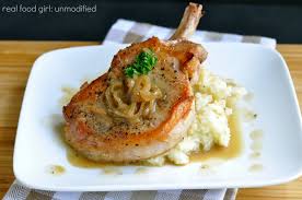 easy pan seared pork chops with shallot