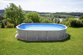 Steel Wall Pool Set Grande Oval 732 X