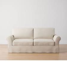 Pb Comfort Roll Arm Slipcovered Sofa In