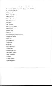 School Supply Lists 4th Grade Supply List