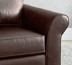 Pb Comfort Roll Arm Leather Armchair