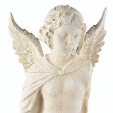 Metal Garden Angel Bust Sculpture