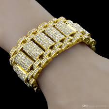 simulated diamond iced out bling gold