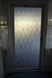 Pretty Frosted Glass Door Imperfect