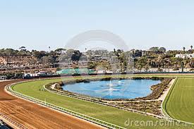 Fountain And Horse Race Track In Del Mar California