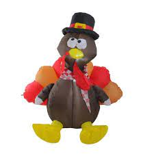 Northlight 4 Ft Inflatable Lighted Thanksgiving Turkey Outdoor Decoration