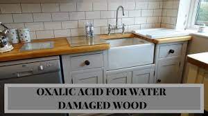 bleach water damaged wood worktops
