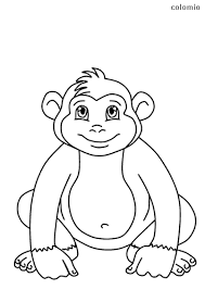 Free printable monkey coloring pages. Monkeys Coloring Pages Free Printable Monkey Coloring Sheets