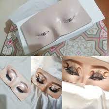 3d silicone face eye makeup mannequin