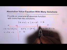 Absolute Value Equation With Many