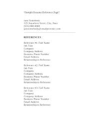 References On A Resume Template How To Put References A Resume Do