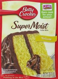 Make cake without the usual mess; Baker S Betty Crocker Super Moist Yellow Cake Mix 18 25 Oz