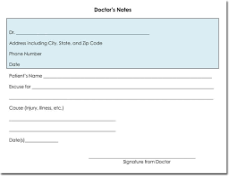 33 Fake Doctors Note Template Download For Work School