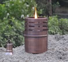 Copper Garden Oil Lamp By Za Za Homes