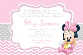 Baby Minnie Mouse Baby Shower Invitations