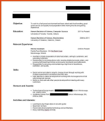 CV Sample With No Job Experience  MyperfectCV