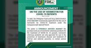 Maybe you would like to learn more about one of these? Doh Fda Strongly Warn Vs Use Of Ivermectin To Treat Covid 19 Philippine News Agency