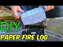 Diy Paper Fire Logs