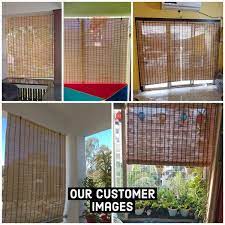 roll up bamboo curtain blinds for
