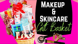 makeup skincare gift basket idea