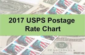 Handy 2017 Postage Rate Chart Nonprofit Direct Mail Production