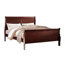 Acme Louis Philippe Queen Bed Cherry