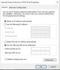 how to set a static ip address