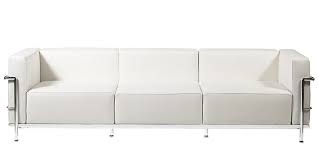 Lc3 Sofa White Premium Italian Leather