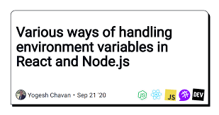 in react and node js