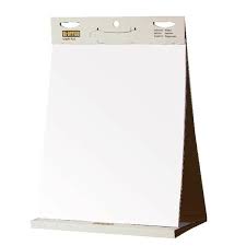 Bi Office Table Top Self Stick Flipchart Pad 585x500mm 20 Sheets White Fl148303