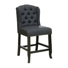 Set of 2 sunderland counter height dining chair, wooden seat, black/cherry. Furniture Of America Tays Counter Height Stool Set Of 2 Overstock 20370490