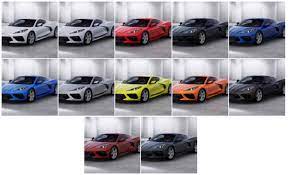 2020 Corvette Paint Colors