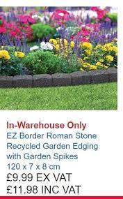 Ez Border Roman Stone Recycled Garden