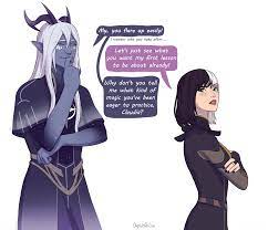 Comic with Claudia and Aaravos ( by OopsieArtsu on twitter and IG) :  r/TheDragonPrince