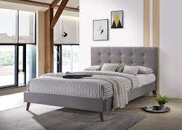 milan queen bed frame mattress
