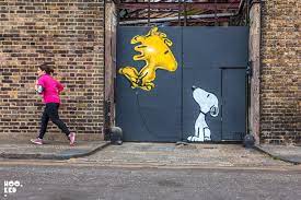 Snoopy Inspired Street Art Mural By