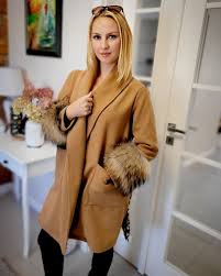 Trench Coats With Fur Fox Mink