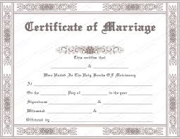 Classic Marriage Certificate Template