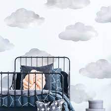 Large Watercolor Cloud Wall Decals