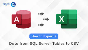 export data from sql server to csv