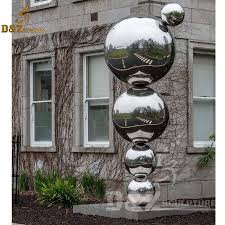 Ball Sculpture Metal Stainless Steel