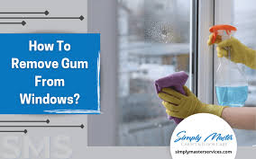 how to remove gum from windows