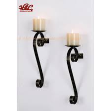 Black Metal Wall Sconce Candle Holder