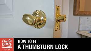 how to fit a bathroom closet door lock