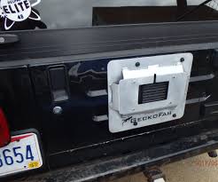 Jeep Wrangler License Plate Relocation Plate 4 Steps With